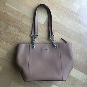 Large tan Calvin Klein Purse